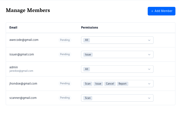 Organizer Dashboard